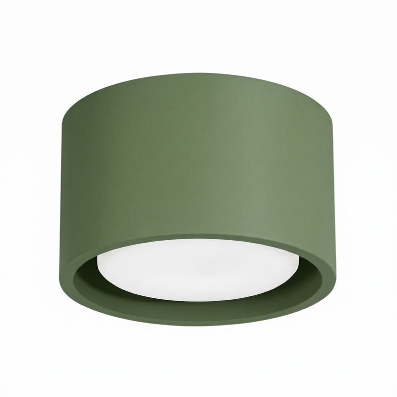 Spot sufitowy minimalistyczny zielony oliwkowy okrągły fi10cm 1xGX53 10W MODO Sollux Lighting