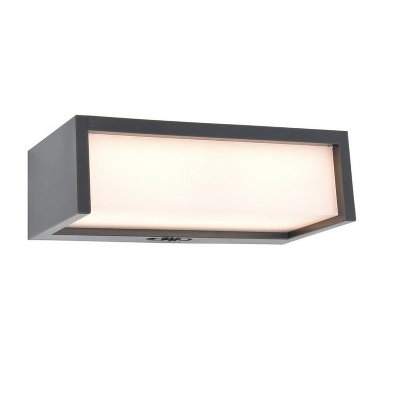 Kinkiet solarny czujnik ruchu PIR LED TELIS 11W tworzywo sztuczne ciemnoszary wym:5,7x18x9,6cm IP54 Lutec
