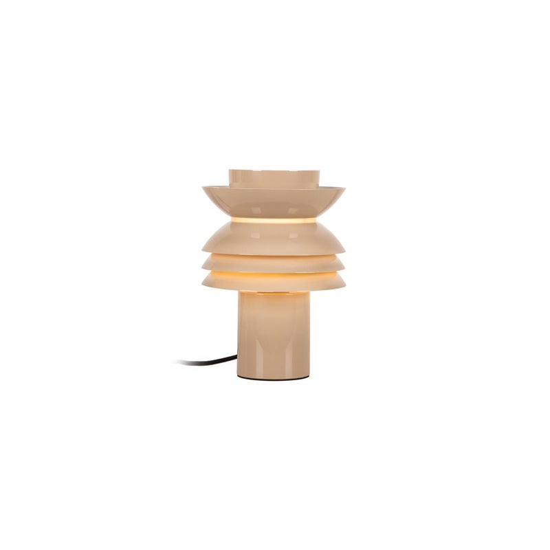 Lampa stołowa YINDRA 1xE27x40W metal taupe wym:25,5x17,5x17,5cm IP20 Lucide