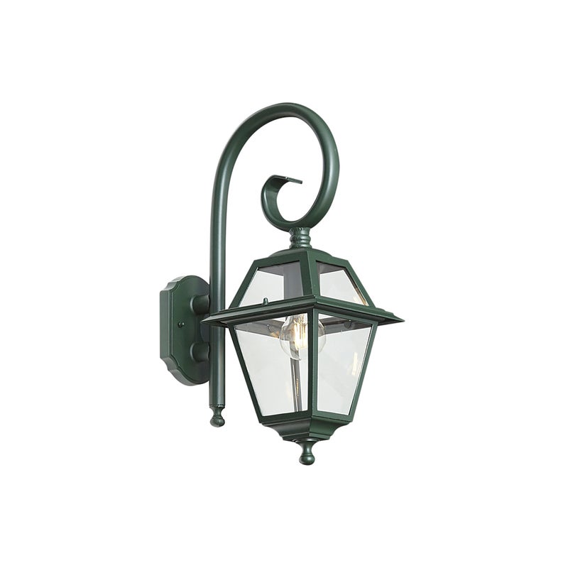 Qazqa classic-antique lampa ścienna zewnętrzna IP44 do ogród - Berta - zielony, max. 15w, kompatybilny z żarówką LED, e27