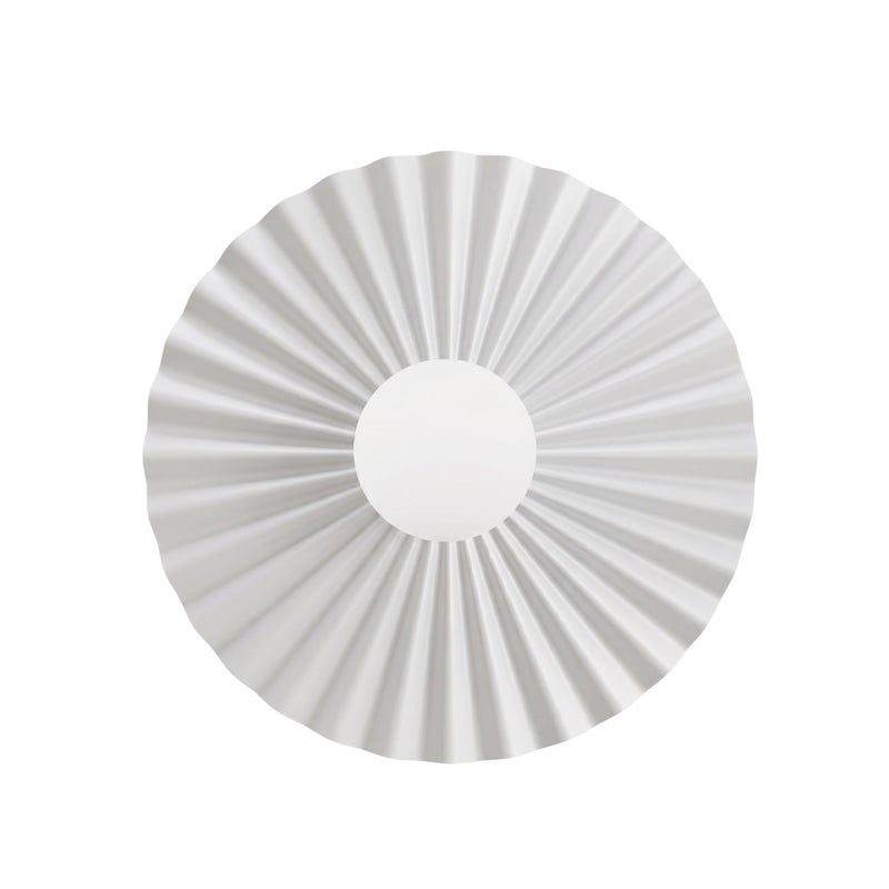Kinkiet falowana rozeta 35cm UMBRA biały 1xG9x8W metal wym:35x35x13cm IP20 Emibig