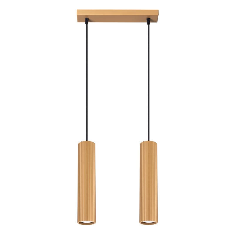 Lampa wisząca GRAVIO złota 2xGU10x10W aluminium wym:90x30x6,5cm IP20 Pure Lume