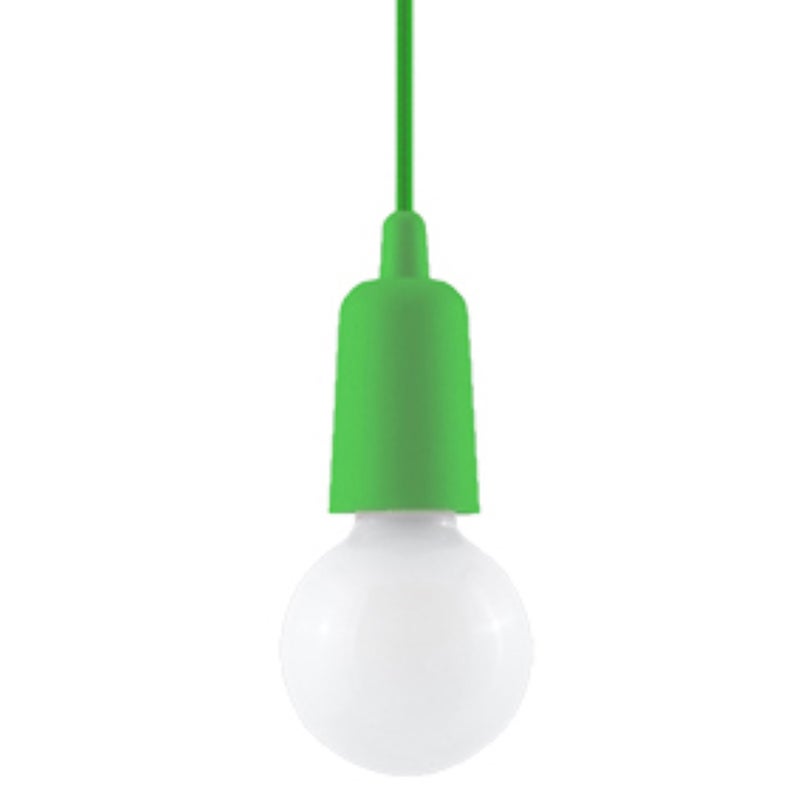 Lampa wisząca MATERO zielona 1xE27x60W tworzywo sztuczne wym:100x10x10cm IP20 Pure Lume