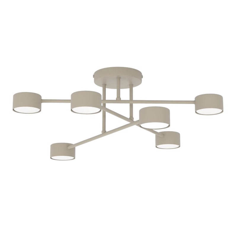 Lampa sufitowa spoty na stickach HALO beżowy 6xGX53x12W metal wym:20x60x60cm IP20 Emibig