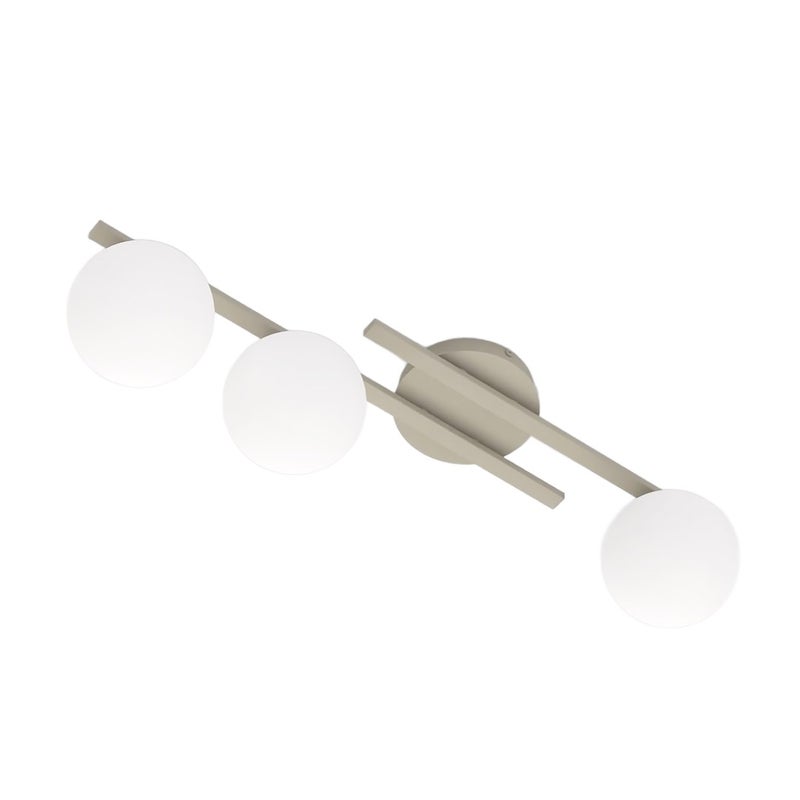 Lampa sufitowa kule na listwach KAIRO beżowo-biały 3xE14x10W metal wym:19x87x29cm IP20 Emibig