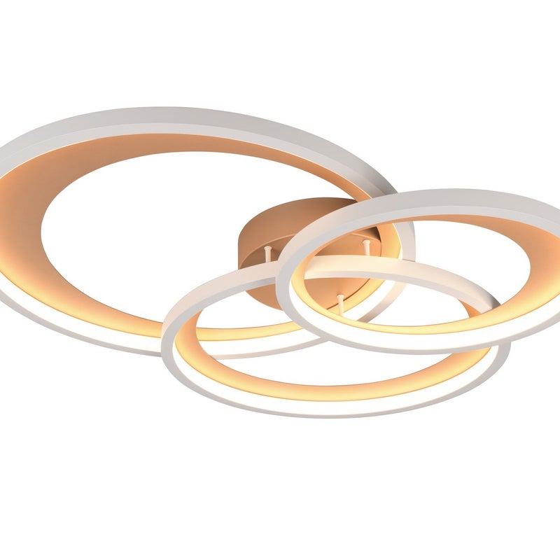 Lampa wisząca LED GRANADA 36W ciepła 4300lm metal kawowo-szara wym:10,5x71,5x63,5cm IP20 Trio