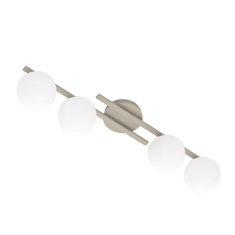 Lampa sufitowa kule na listwach KAIRO beżowo-biały 4xE14x10W metal wym:19x74x20cm IP20 Emibig