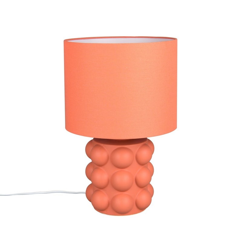 Lampa stołowa KATE 1xE27x60W ceramika / gips morelowa wym:47x30x30cm IP20 RL