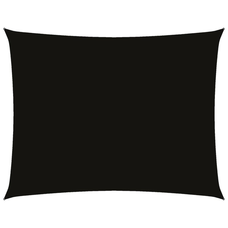 Prostokątna osłona przeciwsłoneczna z materiału Oxford czarna 2x3,5 m