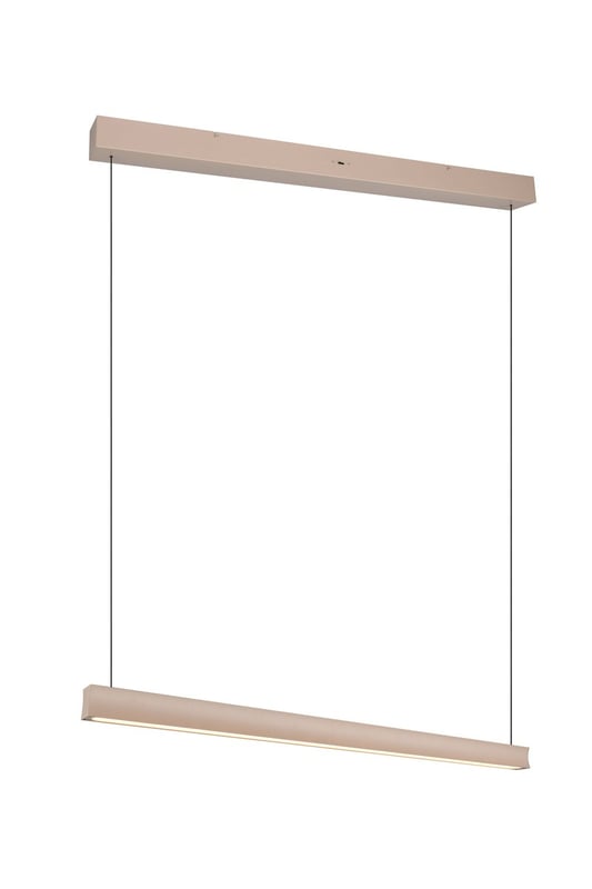 Lampa wisząca LED WALLACE 29W Odcienie bieli 3500lm metal beżowa wym:200x112,5x9cm IP20 Trio