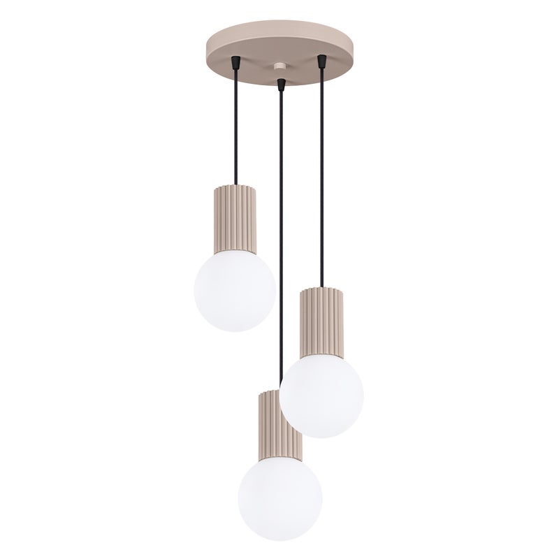 Lampa wisząca SFERA taupe-biała 3xG9x8W aluminium wym:125x25x25cm IP20 Pure Lume