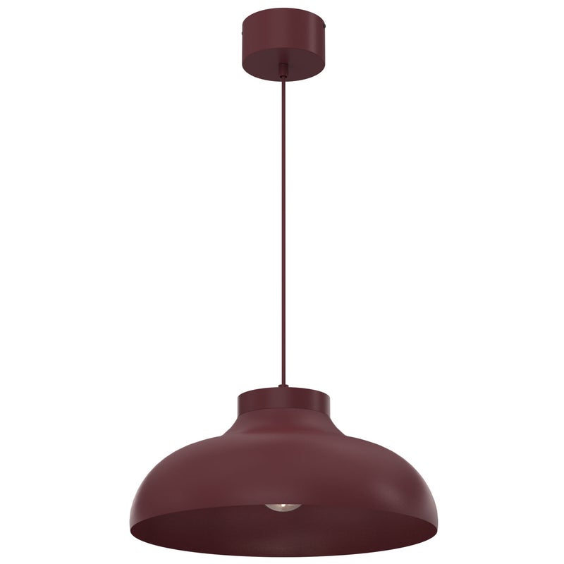 Lampa wisząca Basca czerwony 1xE27x15W metal wym:130x40x40cm IP20 Luminex