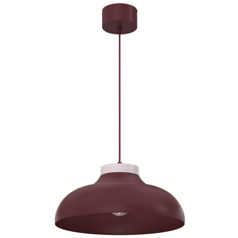 Lampa wisząca Basca czerwony 1xE27x15W metal wym:130x40x40cm IP20 Luminex