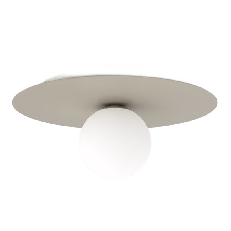 Lampa sufitowa szklana kula SOLAR beżowo-biały 1xE14x10W metal wym:19x43x43cm IP20 Emibig