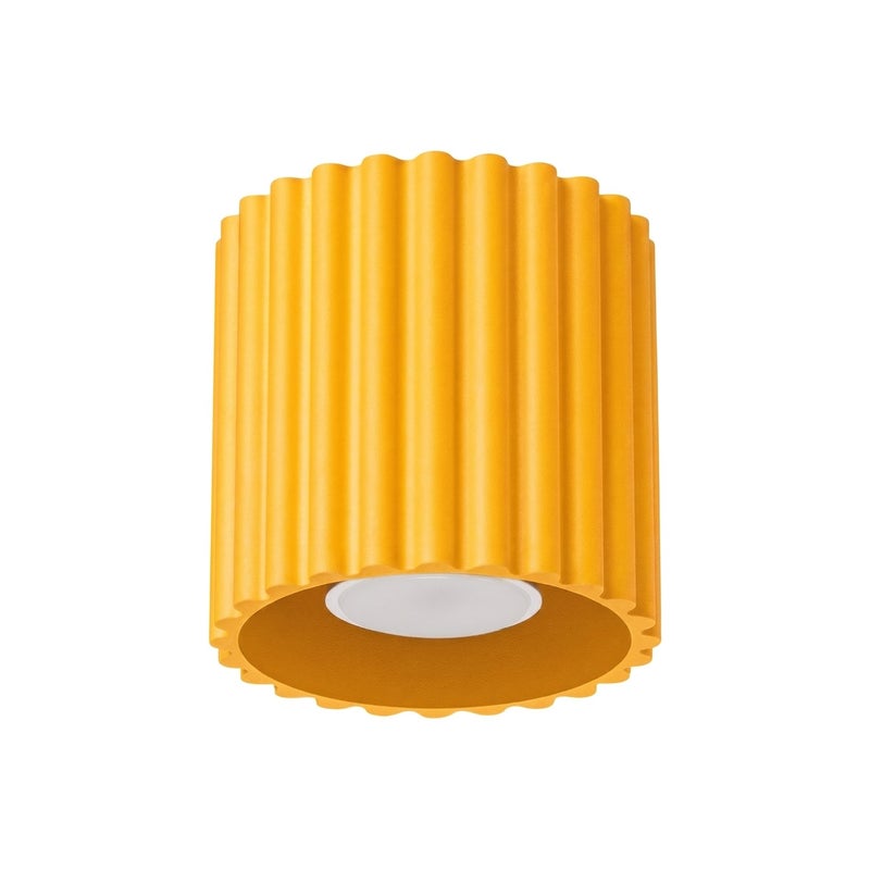Spot sufitowy nowoczesny żółty ryflowany 1xGU10 10W AURA Sollux Lighting