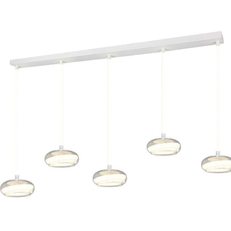Lampa wisząca LED TARSIA 10W neutralna 1400lm metal biała wym:150x161,5x21,5cm IP20 Trio