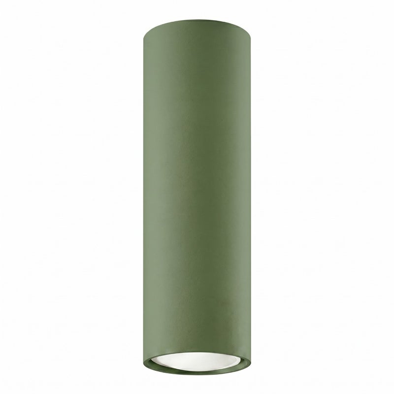 Spot sufitowy minimalistyczny zielony oliwkowy tuba 20cm 1xGU10 10W LAGOS Sollux Lighting