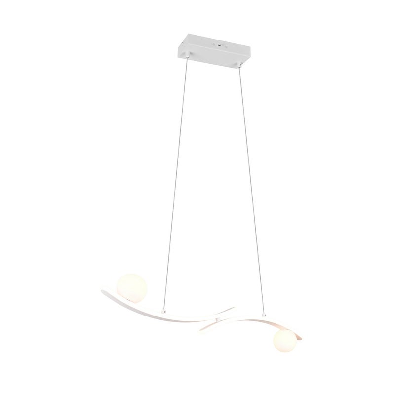 Lampa wisząca LED NAPOLI 27W Odcienie bieli 3200lm metal biała wym:150x82x9cm IP20 Trio