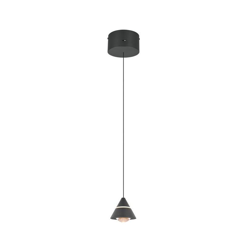 Lampa wisząca LED ROMEO 7W Odcienie bieli 700lm metal czarna wym:200x14,5x14,5cm IP20 Trio