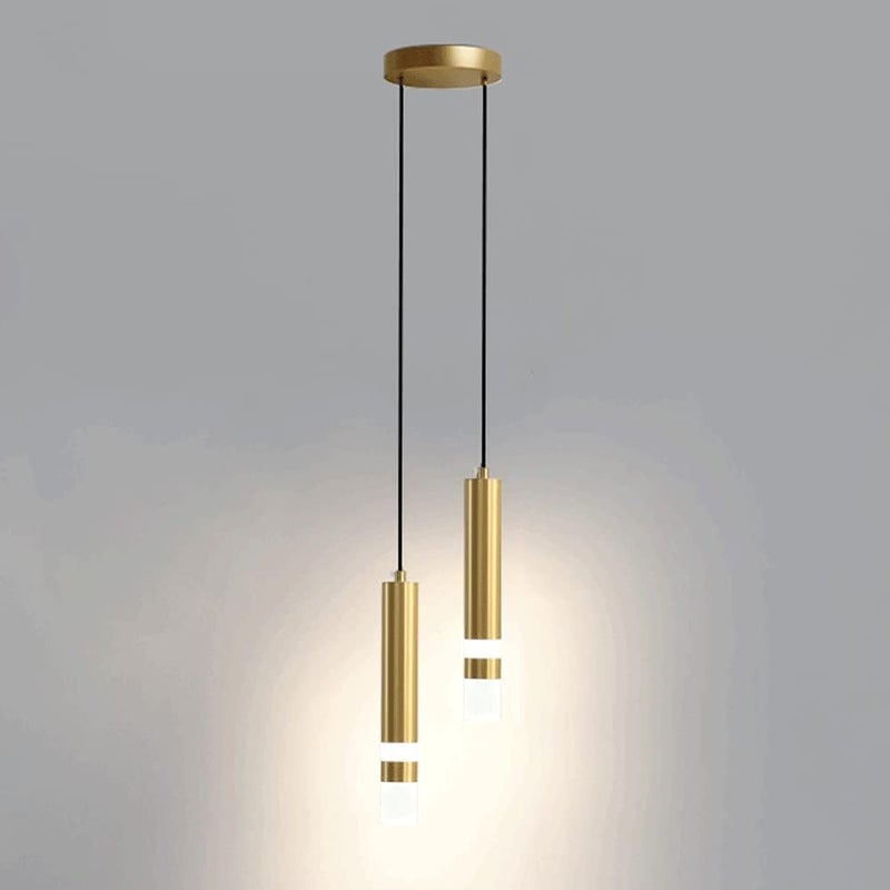 Luksusowy, nowoczesny aluminiowy żyrandol LED przy łóżku z funkcją ściemniania, lampa wisząca do jadalni, baru, sypialni, dekoracji sufitowej, regulow