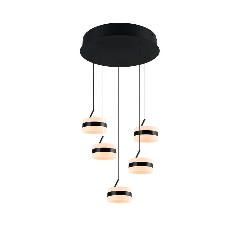 Lampa wisząca LED DIOS 8W Odcienie bieli 800lm metal czarna wym:150x45x45cm IP20 Trio
