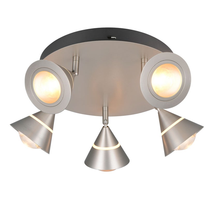 Lampa wisząca LED ROMEO 7W Odcienie bieli 700lm metal srebrna wym:16,5x30x30cm IP20 Trio