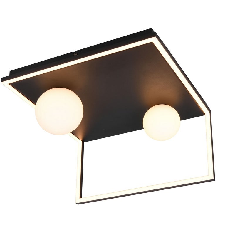 Lampa wisząca LED AROLA 22W Odcienie bieli 2500lm metal czarno-biała wym:22x37,5x36,3cm IP20 Trio