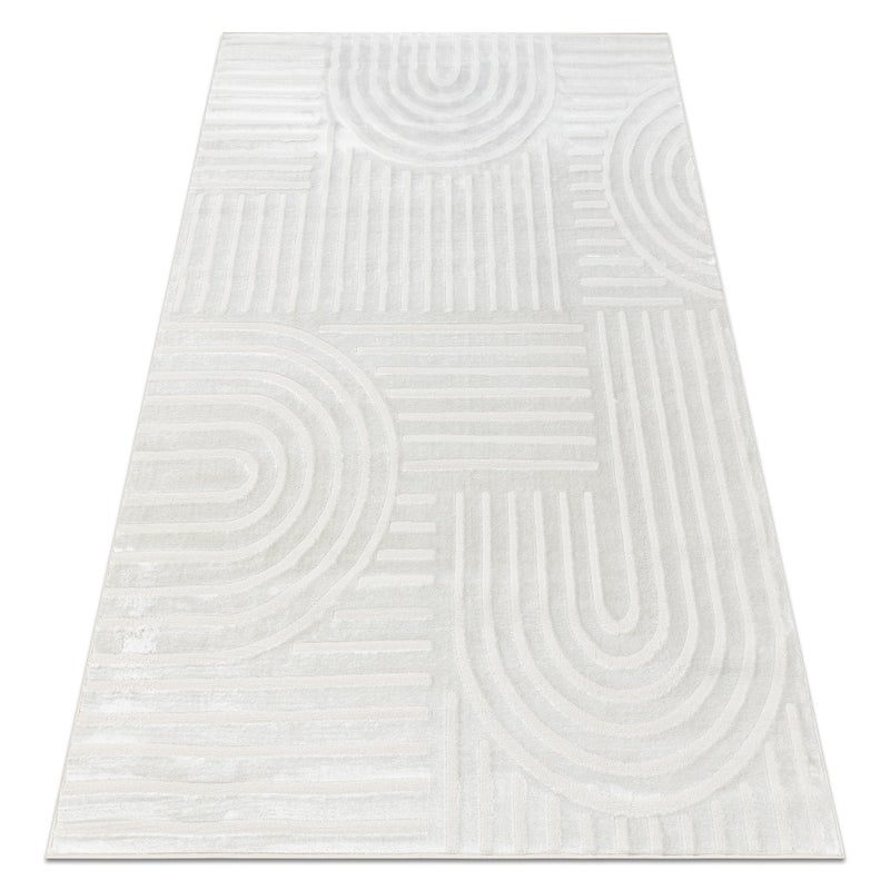 Dywan BALANCE 1918 krem - Geometryczny, strukturalny, glamour 160x220 cm