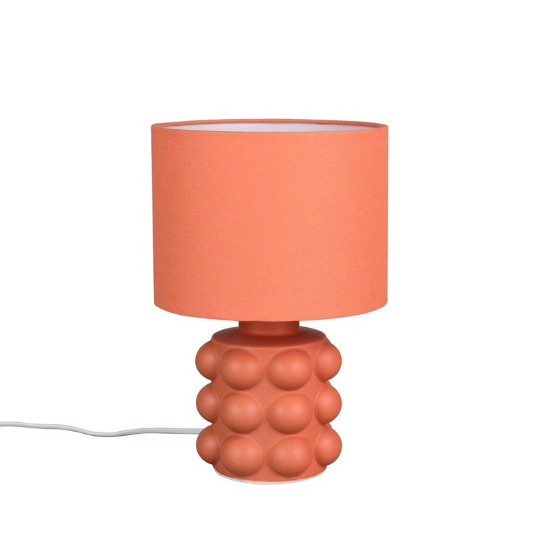 Lampa stołowa KATE 1xE14x40W ceramika / gips morelowa wym:30x20x20cm IP20 RL