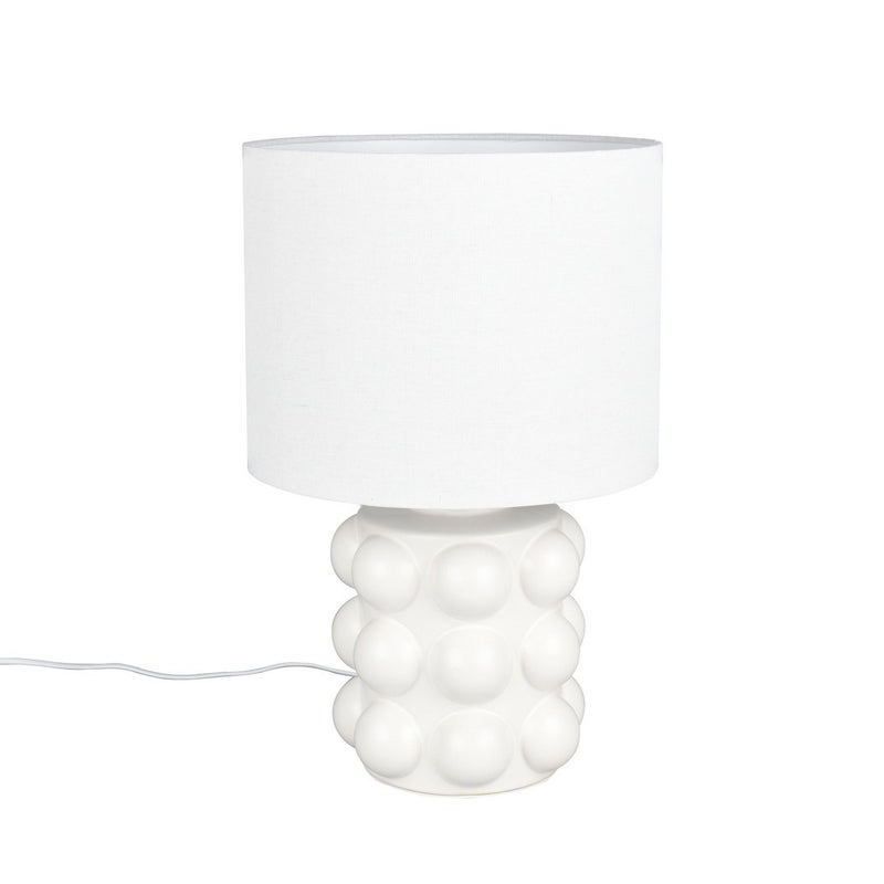 Lampa stołowa KATE 1xE27x60W ceramika / gips biała wym:47x30x30cm IP20 RL