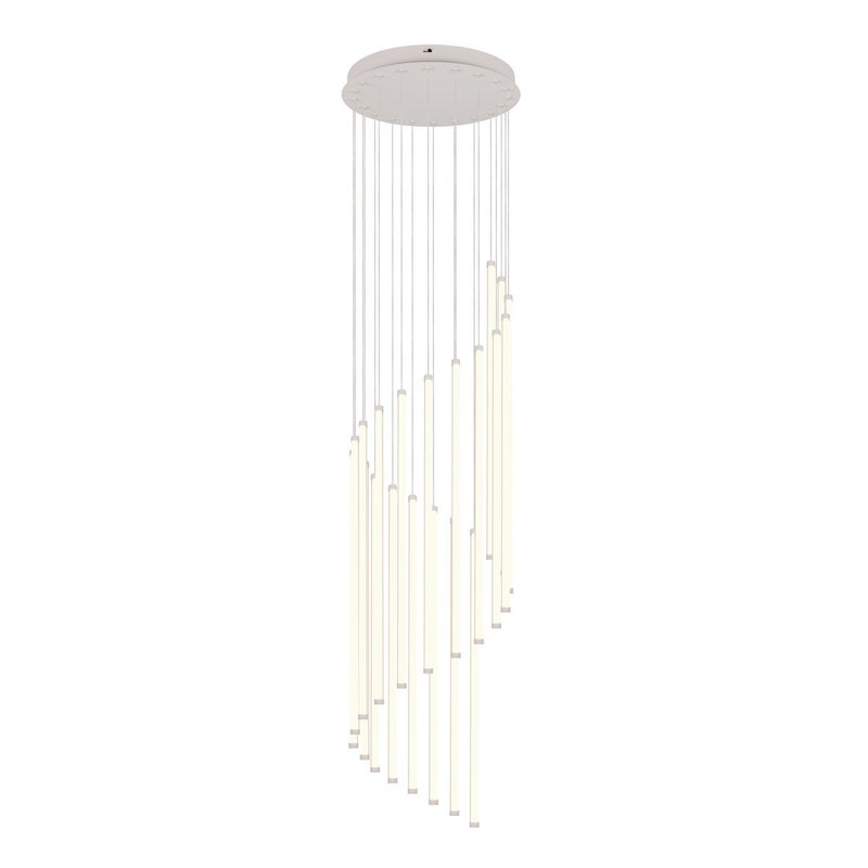 Lampa wisząca LED BAXTER 70W Odcienie bieli 1306lm metal szara wym:220x37x37cm IP20 Trio