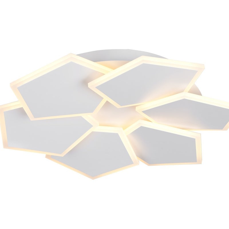 Lampa wisząca z pilotem LED ZAYA 34W Odcienie bieli 3900lm metal biała wym:8x50,5x50,5cm IP20 Trio