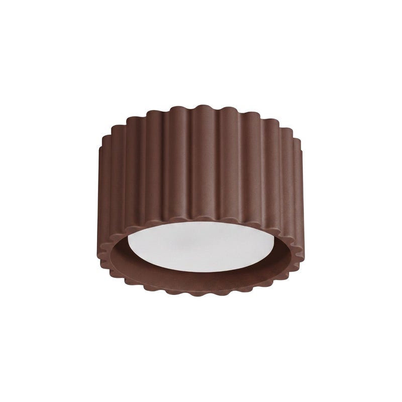 Spot sufitowy nowoczesny brązowy ryflowany 1xGX53 10W AURA Sollux Lighting