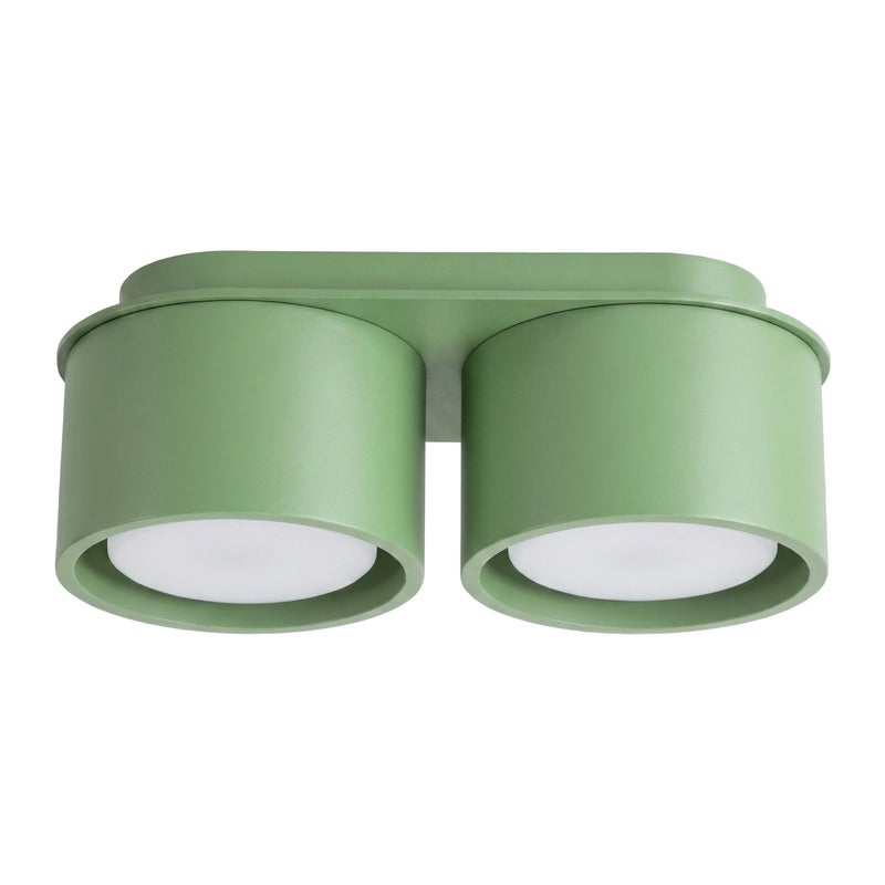 Spot sufitowy minimalistyczny szałwiowy podwójny 2xGX53 10W MODO Sollux Lighting