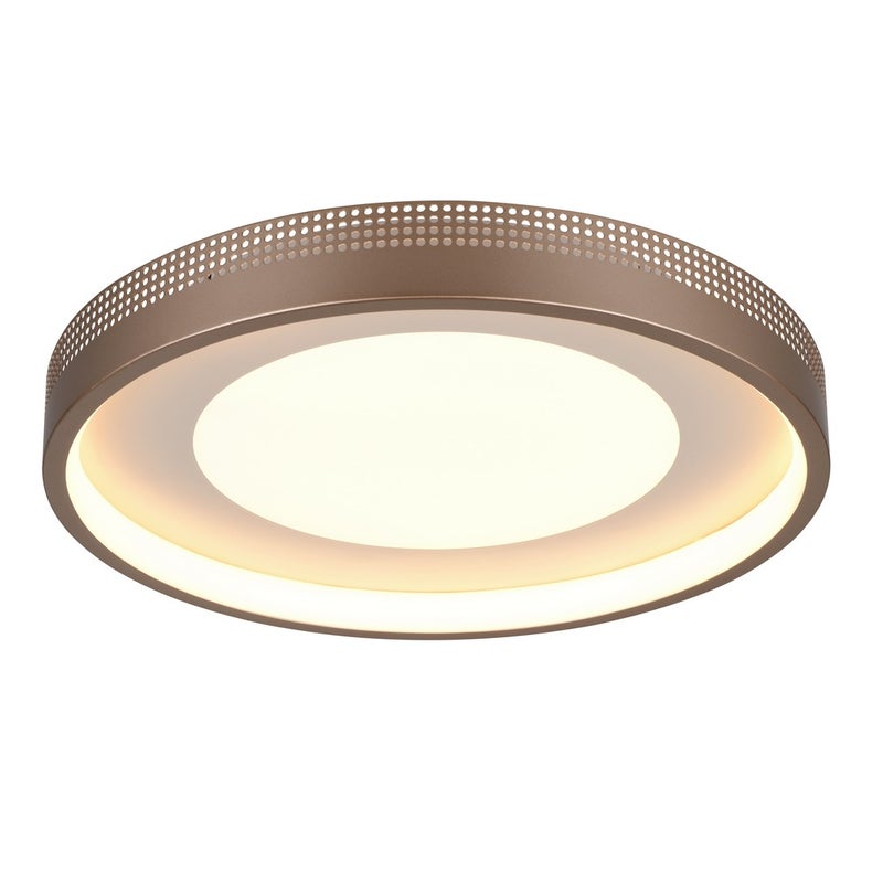 Plafon LED SOLEA 36W tworzywo sztuczne kawowo-biały wym:7,5x40x40cm IP20 Trio