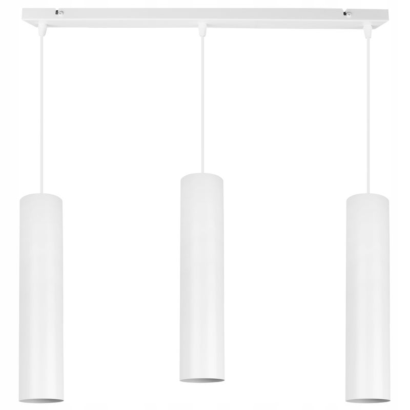 Lampa sufitowa wisząca Tuba biała 3xGU10 klosz biały Light Home LH