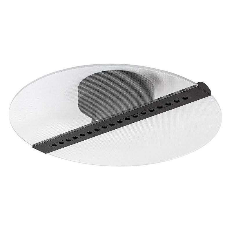 Plafon LED 20W 1410lm 3000K Dysk Akryl Listwa LED Czarny Matowy Metal IP20