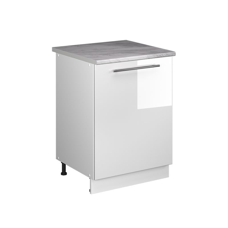 Vicco Szafka pod zlew Fame-Line, Biały wysoki połysk/Biały, 60 cm