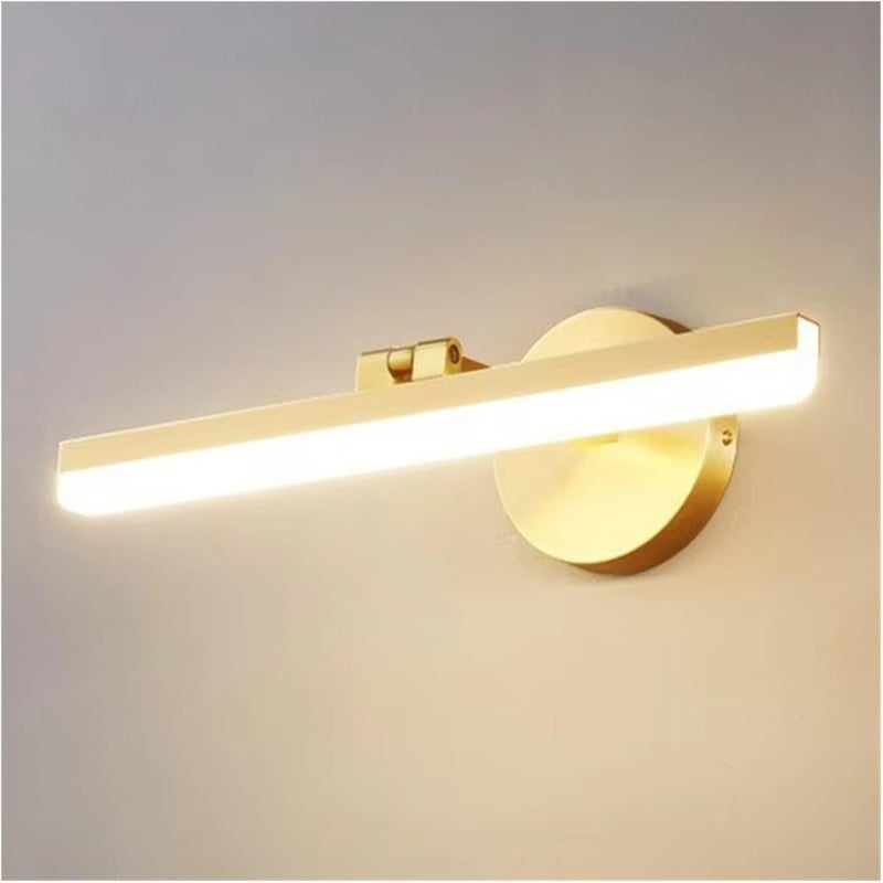 40 cm, nowoczesna i elegancka lampa ścienna LED w stylu nordyckim, lustro miedziane, do łazienki lub toalety, hotelu, domu, lustra do szafy