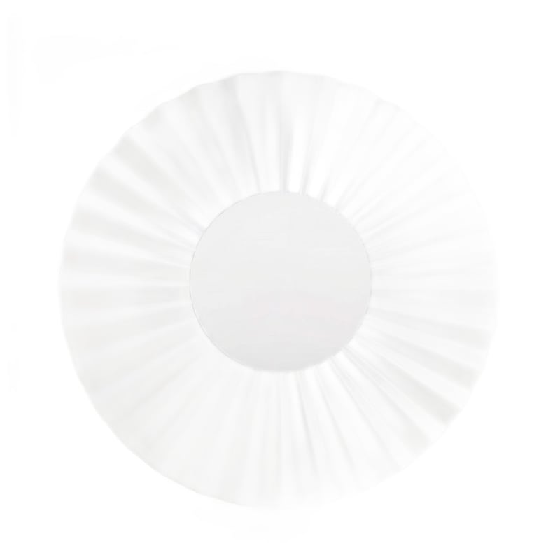 Kinkiet falowana rozeta 25cm UMBRA biały 1xG9x8W metal wym:25x25x13cm IP20 Emibig