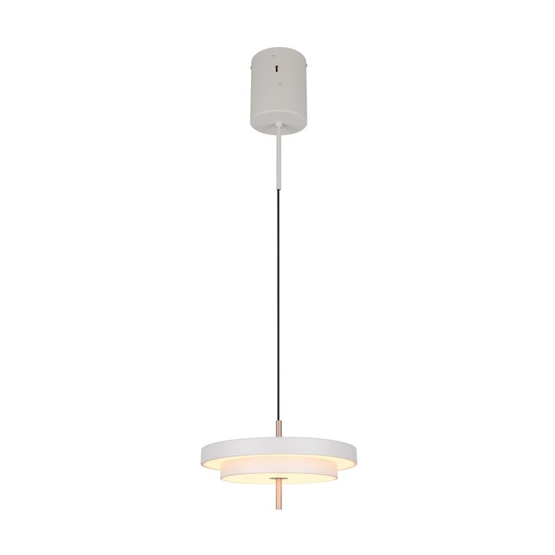 Lampa wisząca LED KEATON 34W Odcienie bieli 4000lm metal szara wym:150x40x40cm IP20 Trio