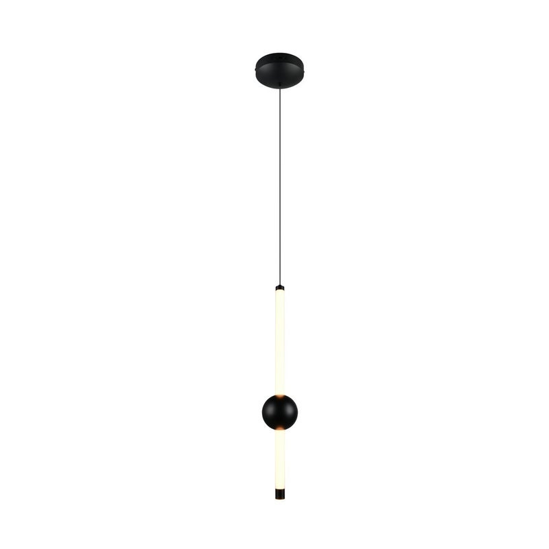 Lampa wisząca LED MELITA 6W Odcienie bieli 600lm metal czarna wym:150x13x13cm IP20 Trio