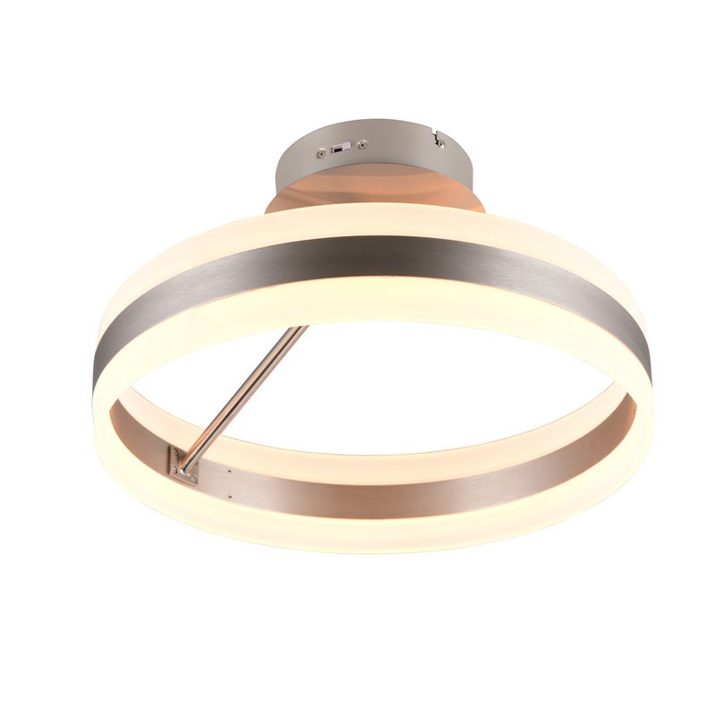 Lampa wisząca LED DIOS 21W Odcienie bieli 2400lm metal srebrna wym:24x40x40cm IP20 Trio