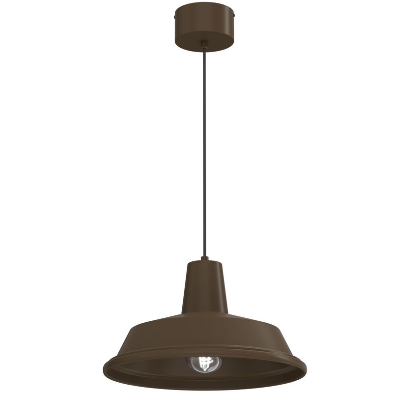 Lampa wisząca Class brązowy 1xE27x15W metal wym:120x36x36cm IP20 Luminex