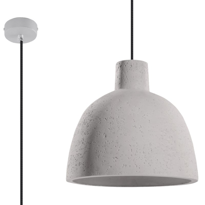 Lampa wisząca RENATO szara 1xE27x60W beton architektoniczny wym:100x28x28cm IP20 Pure Lume