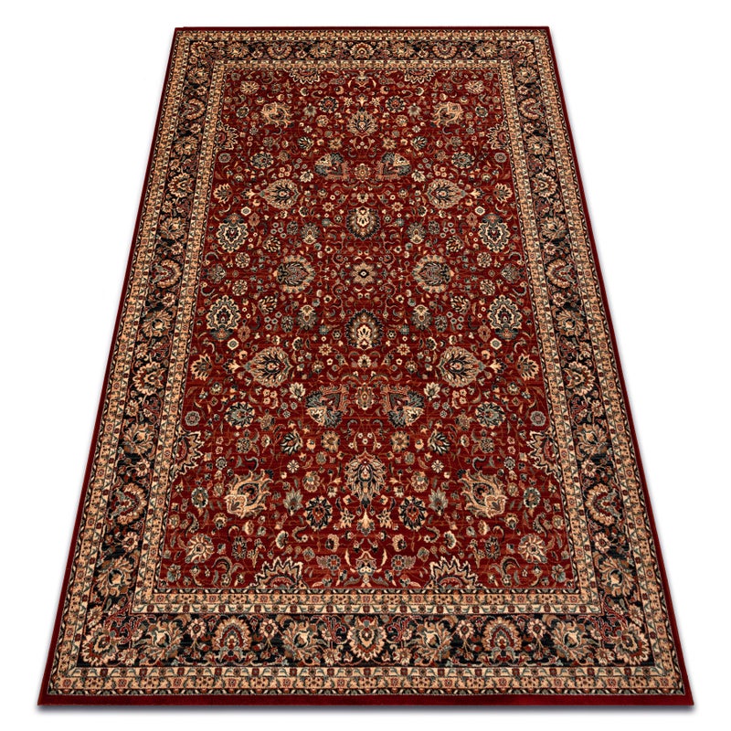 Dywan wełniany KASHQAI 4362 300 ornament bordo / czarny 240x340 cm