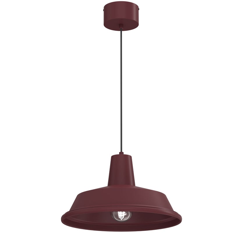 Lampa wisząca Class czerwony 1xE27x15W metal wym:120x36x36cm IP20 Luminex