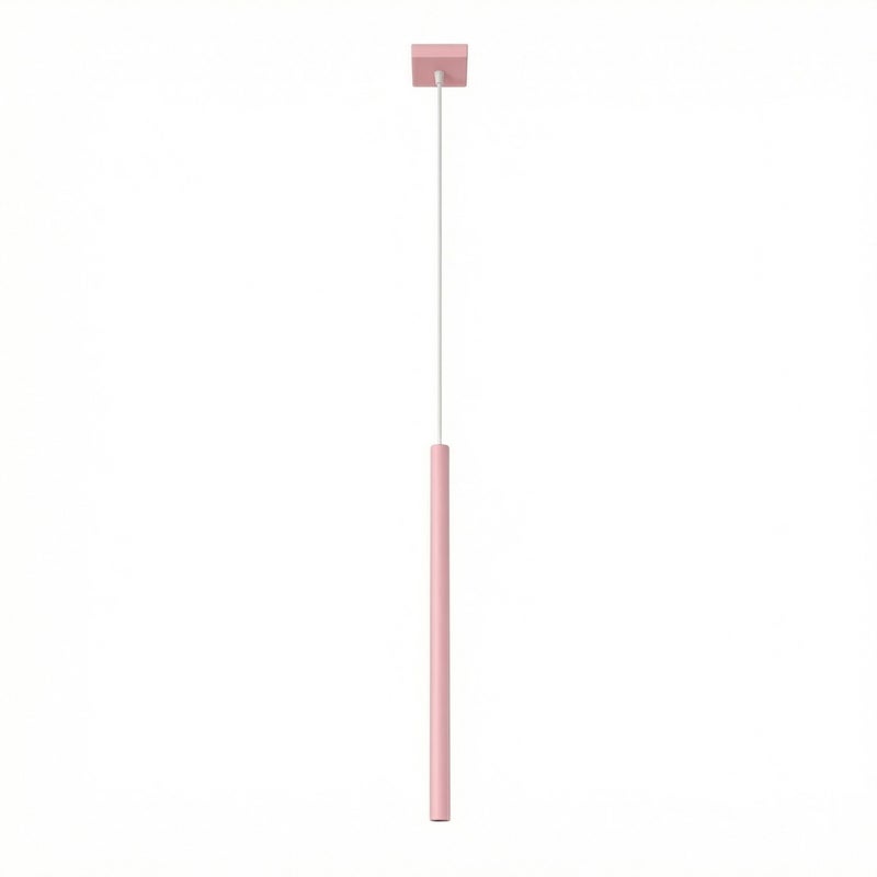 Lampa wisząca nowoczesna różowa smukła tuba 1xG9 8W PASTELO Sollux Lighting