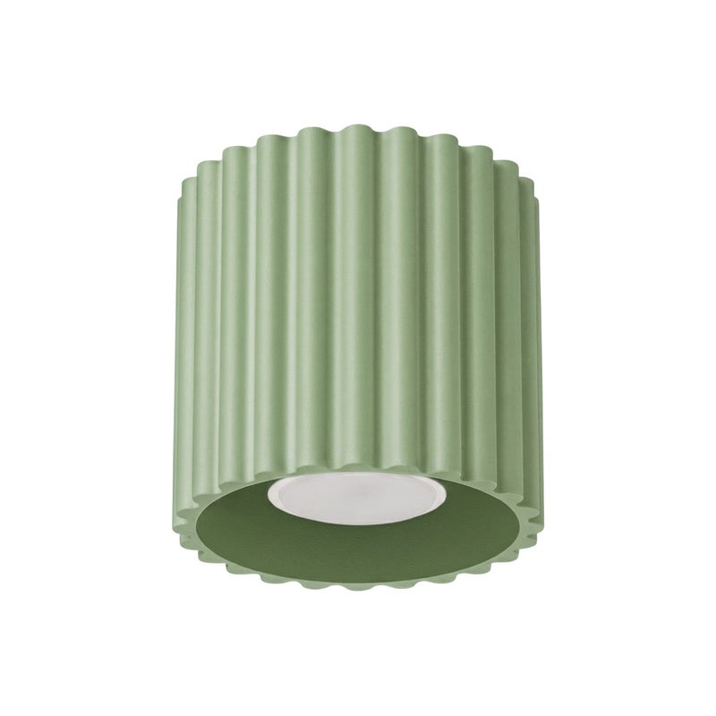 Spot sufitowy nowoczesny szałwiowy ryflowany 1xGU10 10W AURA Sollux Lighting