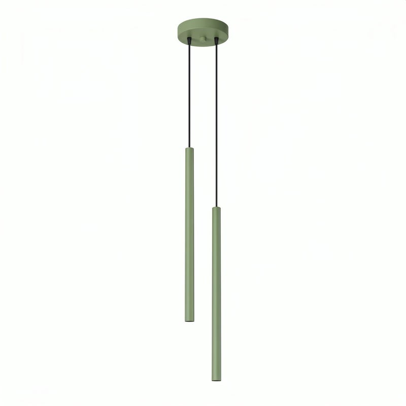 Lampa wisząca nowoczesna szałwiowa smukłe tuby 2xG9 8W PASTELO Sollux Lighting